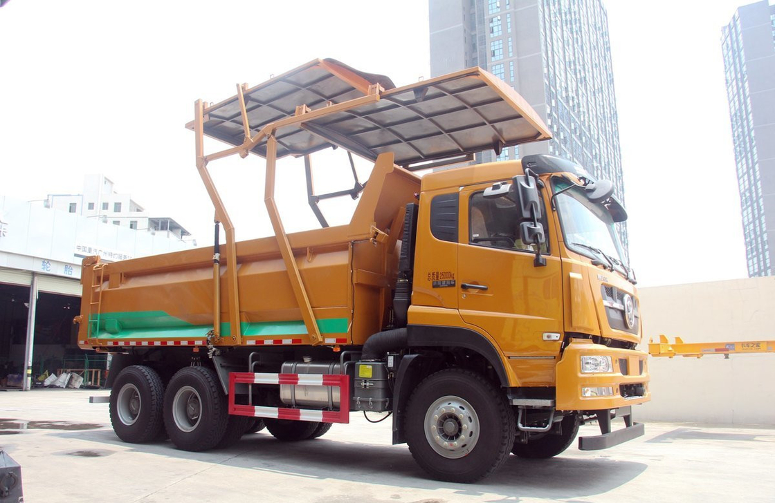 Σινο Truck Νέο αστικό κτίριο Κατακερματισμένα 6*4 Τρόπος οδήγησης 10 Τεχνη χαμηλή οροφή Αριστερή οδήγηση
