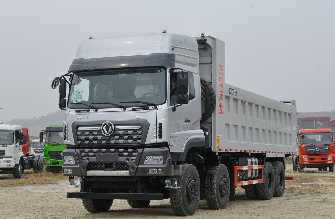 Τελαρίνο για σκουπιδιά για πώληση Dongfeng 8×4 Tipper 600hp Cummins Μηχανή 6 κυλίνδρων Εγχειρίδιο