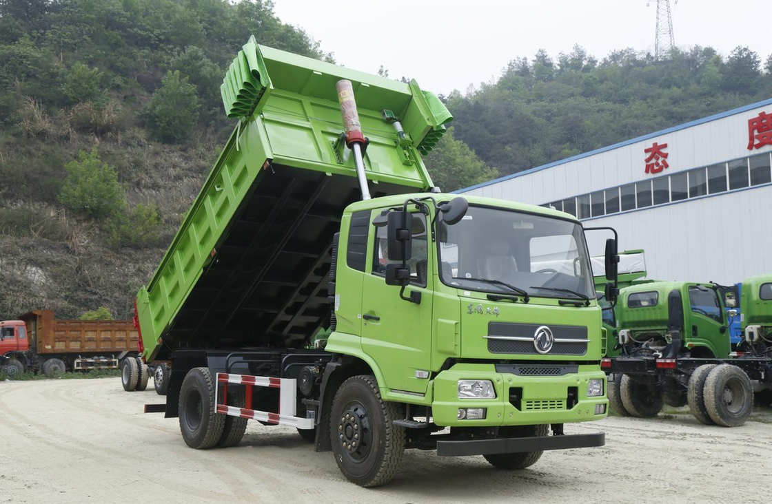 Χρησιμοποιούμενα φορτηγά μικρού τύπου 4*2 Dongfeng Dump Truck Tianjin Single Cab Loading 10 τόνων