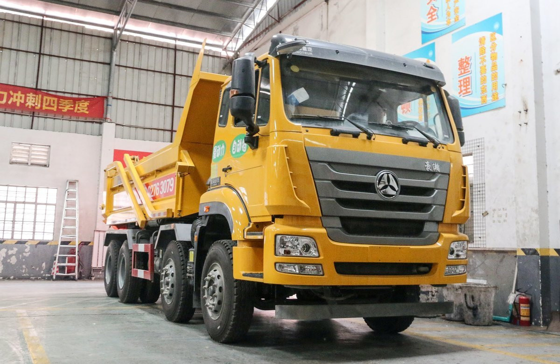 Χρησιμοποιημένο φορτηγό Howo Tipper Sinotruck 8*4 Hohan 350hp Ενίσχυρος κινητήρας 12 τροχών Οδική μεταφορά