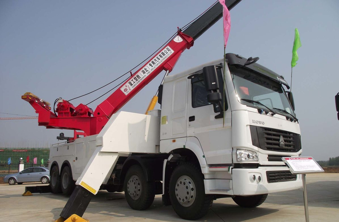 Τελεφερίκι Κινέζικη μάρκα Sinotruck Howo 8*4 Ένα προς ένα Τελεφερίκι 6-12 τόνων Ευρω-3 εκπομπές