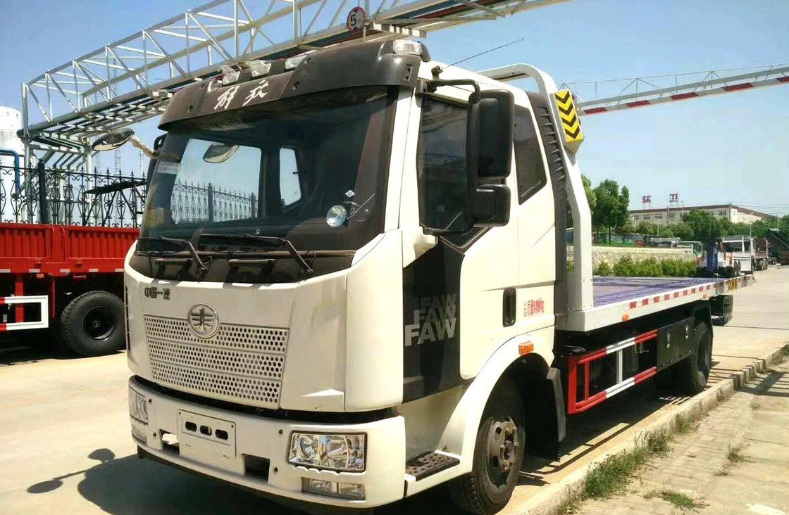 Wrecker ρυμουλκούμενο φορτηγό κρεβάτι FAW J6L μοντέλο μεμονωμένο άξονα 6 τροχούς 160hp φορτίο 3,5 τόνων LHD