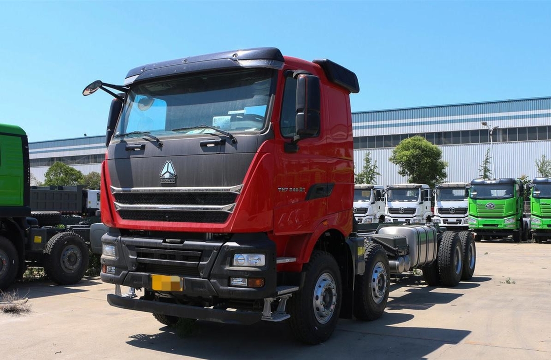 Νέο φορτηγό Howo 40 τόνων εγκατάσταση με 8m Box Cab Howo TH7 Tipper 540hp Sinotruck κινητήρα