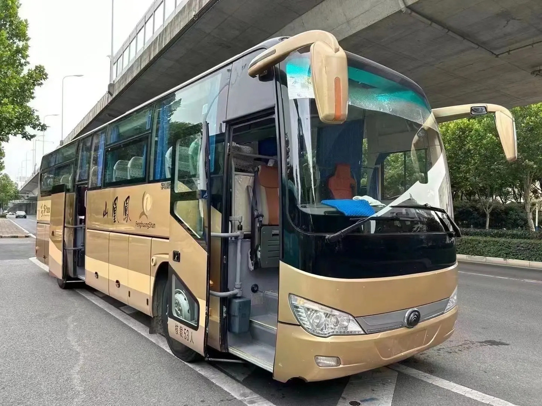 ZK6119 Yutong Χρησιμοποιούμενο επιβατικό λεωφορείο / 53-θέσιμη διπλής πόρτας αριστερό οδηγό πολυτελές λεωφορείο