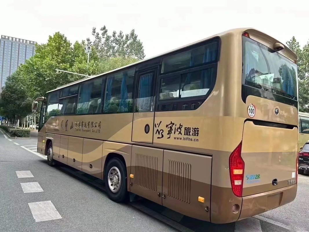 ZK6119 Yutong Χρησιμοποιούμενο επιβατικό λεωφορείο / 53-θέσιμη διπλής πόρτας αριστερό οδηγό πολυτελές λεωφορείο
