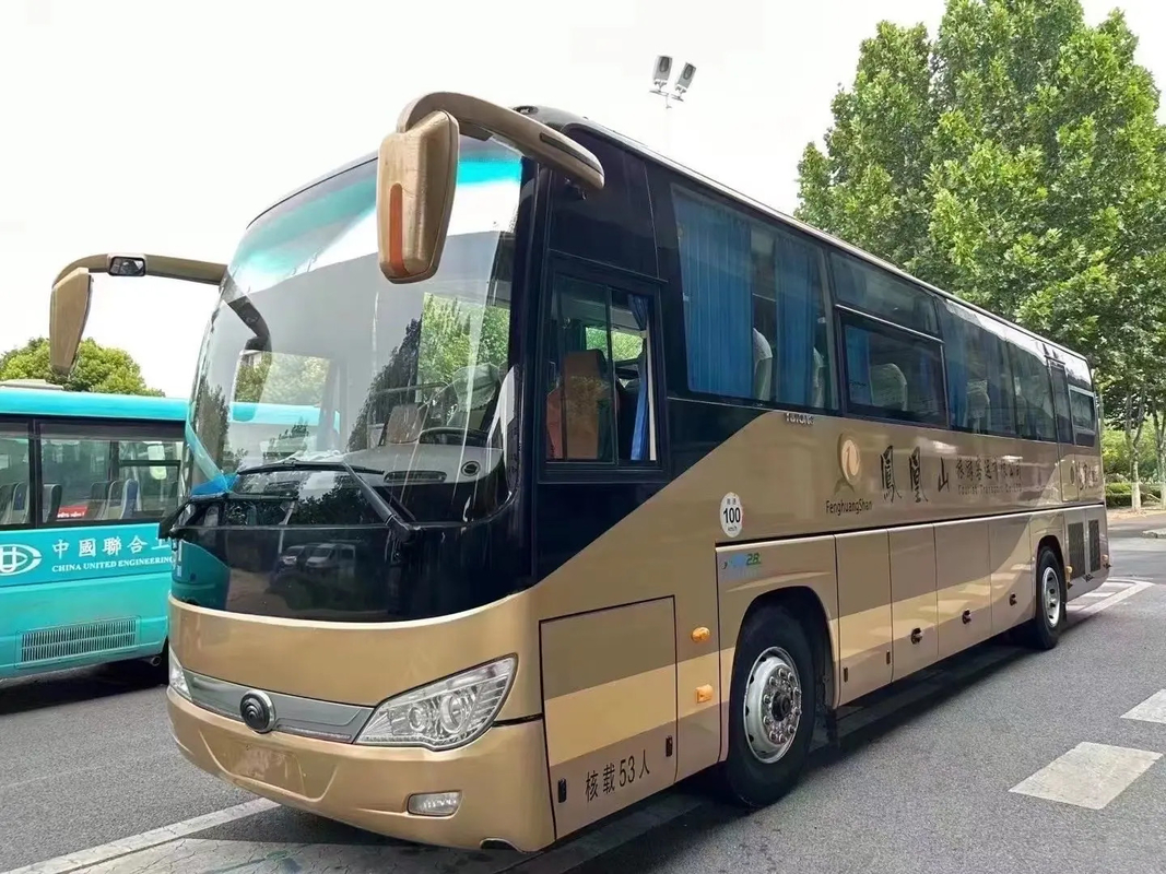 ZK6119 Yutong Χρησιμοποιούμενο επιβατικό λεωφορείο / 53-θέσιμη διπλής πόρτας αριστερό οδηγό πολυτελές λεωφορείο