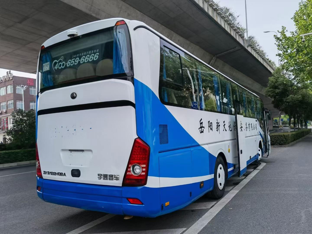 ZK6122 Yutong Χρησιμοποιούμενο επιβατικό λεωφορείο / 59-θέσιμη διπλής πόρτας λεωφορείο με αριστερή οδήγηση Euro 4