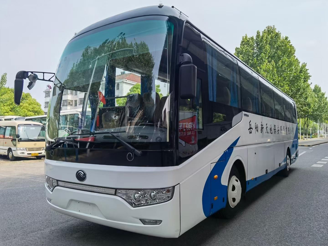 ZK6122 Yutong Χρησιμοποιούμενο επιβατικό λεωφορείο / 59-θέσιμη διπλής πόρτας λεωφορείο με αριστερή οδήγηση Euro 4