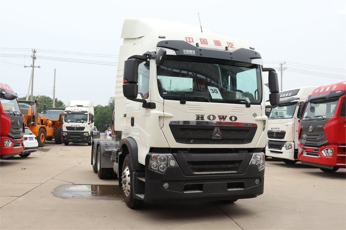 HOWO Μονή σειρά Semi TX βαρύ φορτηγό 440HP 6X4 12gears διπλή κίνηση LNG τρακτέρ Εθνικό VI