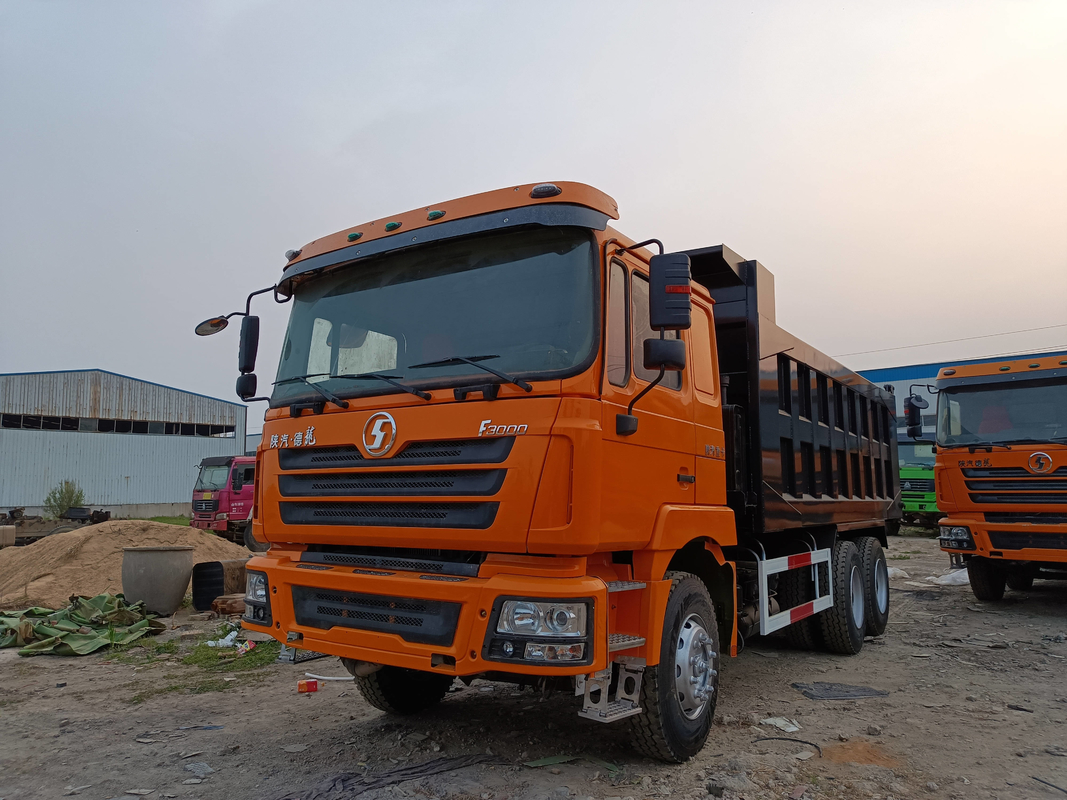 Shacman F3000 Dump Truck 6 * 4 Χρησιμοποιείται με ανακαίνιση Weichai 380hp Diesel Flat Roof Cabin