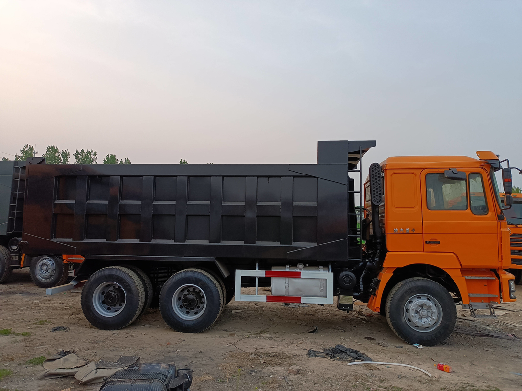 Shacman F3000 Dump Truck 6 * 4 Χρησιμοποιείται με ανακαίνιση Weichai 380hp Diesel Flat Roof Cabin