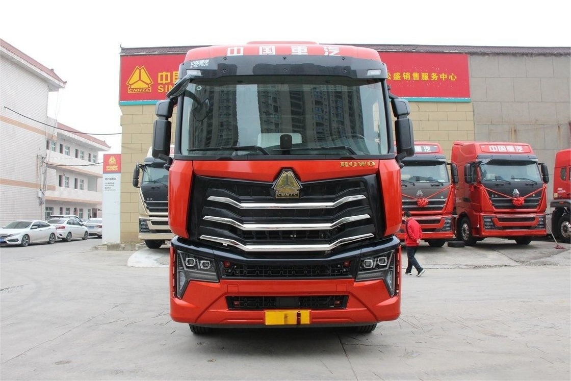 HOWO Max βαρύ φορτηγό 480HP υψηλή οροφή 6X4 ντίζελ χειροκίνητο 12 ταχυτήτων Εθνικό VI τρακτέρ