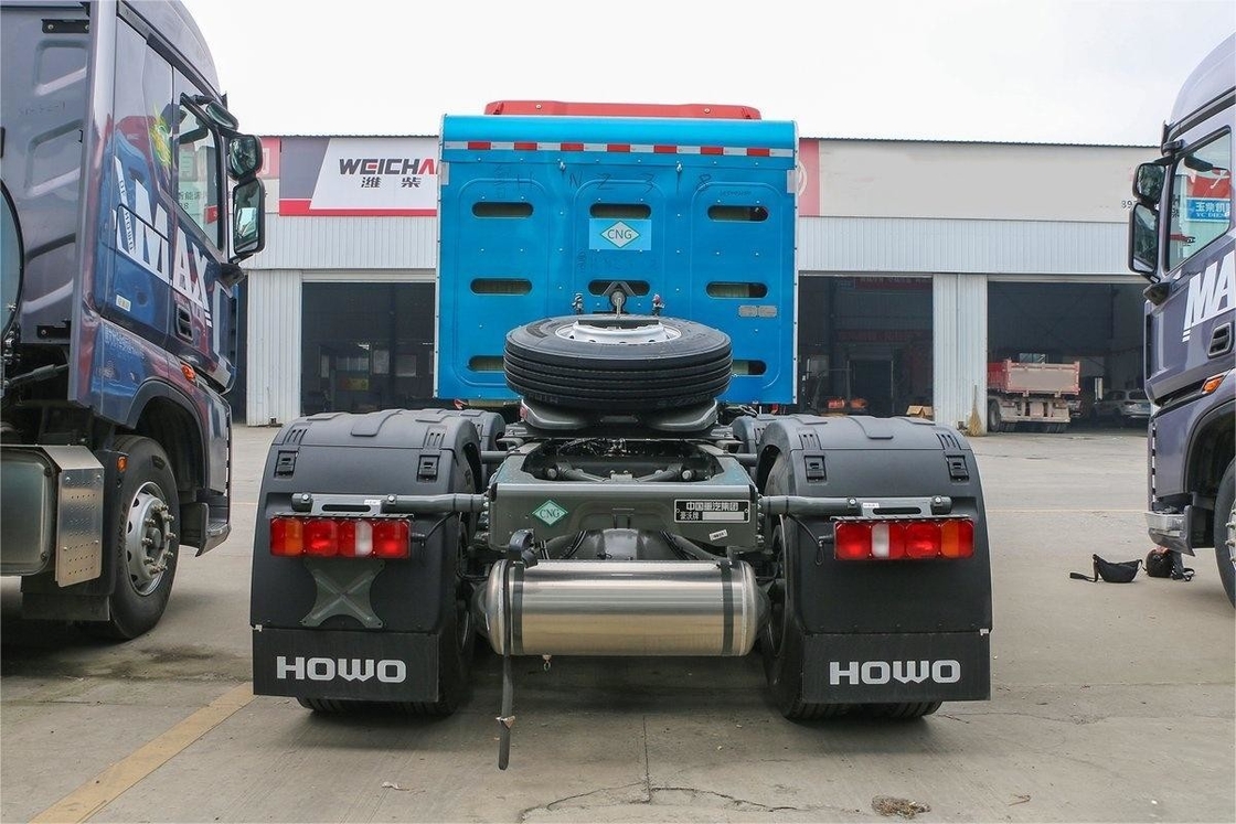 460hp HOWO βαρύ φορτηγό 6X4 CNG πίσω διπλός άξονας πίσω οκτακίνητο ελκυστήρα Εθνικό VI
