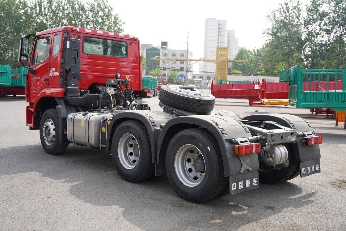 Sinotruk Howo N7G βαρύ φορτηγό Μία σειρά με μισό κάθισμα 460HP 6X4 Ντίζελ 12 ταχυτήτων ελκυστήρας
