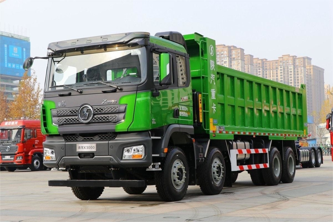 460HP 8X4 8m εκτεταμένο επίπεδο πάνω μεγάλο κουτί φορτίου Weichai Shacman X3000 μοντέλο Dump βαρύ φορτηγό