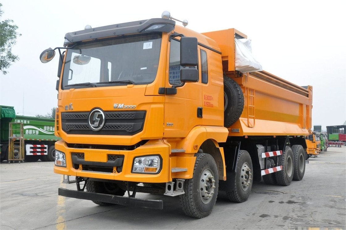 M3000 μοντέλο 8x4 350HP 16.1T 9.8m Shacman βαρύ φορτηγό αναδιπλούμενο κουτί φορτίου με σανίδα