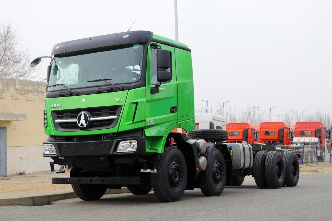 430HP 8X4 6.5m αερόσακο απορροφητικό κάθισμα σε σχήμα U κιβώτιο φορτίου