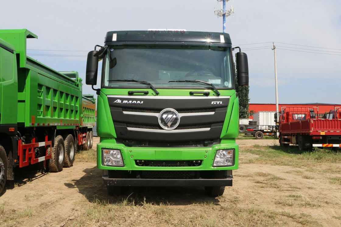 Foton Auman GTL 9 σειρά βαρύ φορτηγό 400HP 6X4 5,6m U σχήμα κουτί φορτίου Top Cover Dump Truck