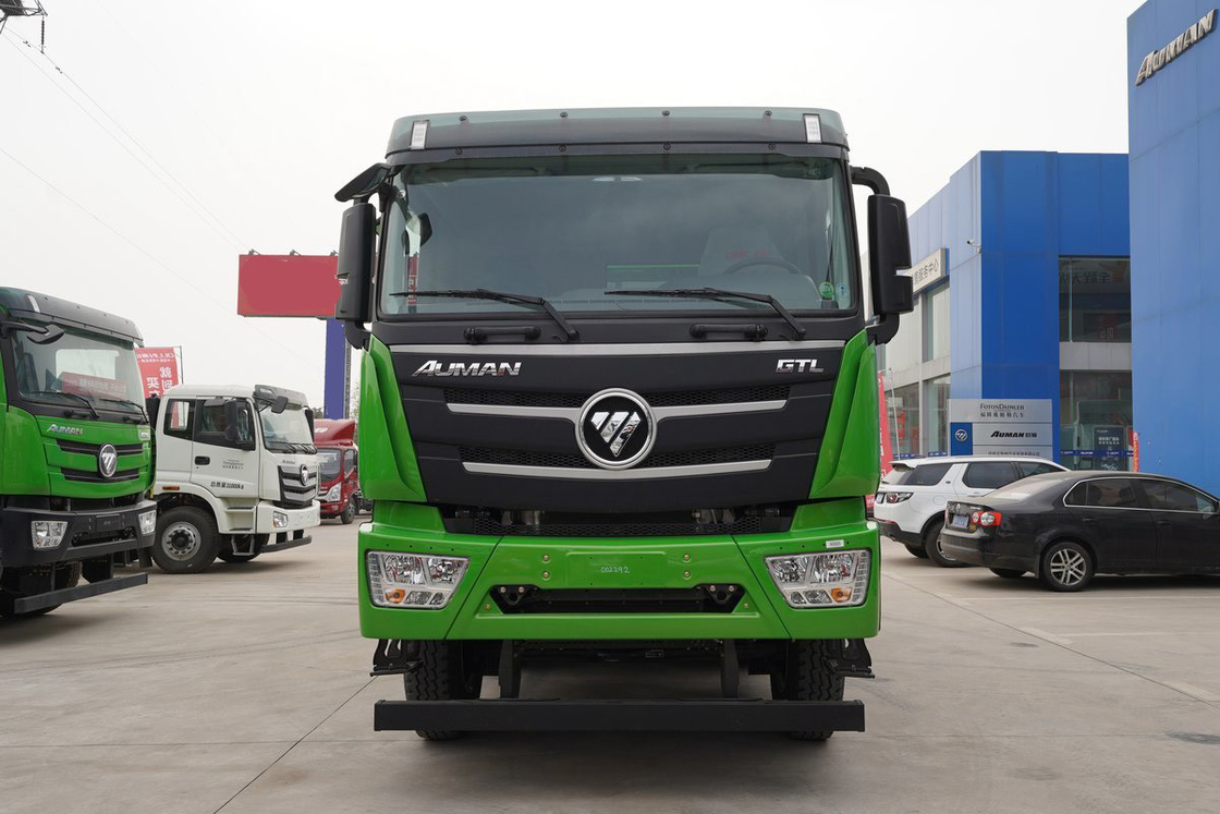 Φωτόν Auman GTL Dump Truck 490HP 8X4 AMT 12 ταχύτητες Αυτοματοποιημένο 6.8m πίσω απορρίπτονται 360 μοίρες απεικόνιση