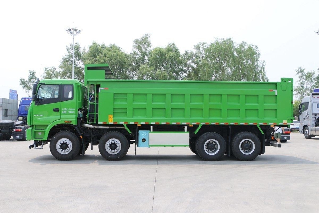 Auman Νέο ETX φορτηγό 400HP 8X4 7,4m 31t πίσω Flip U σχήμα Grid Φορτηγό κουτί πίσω Flip EURO 5