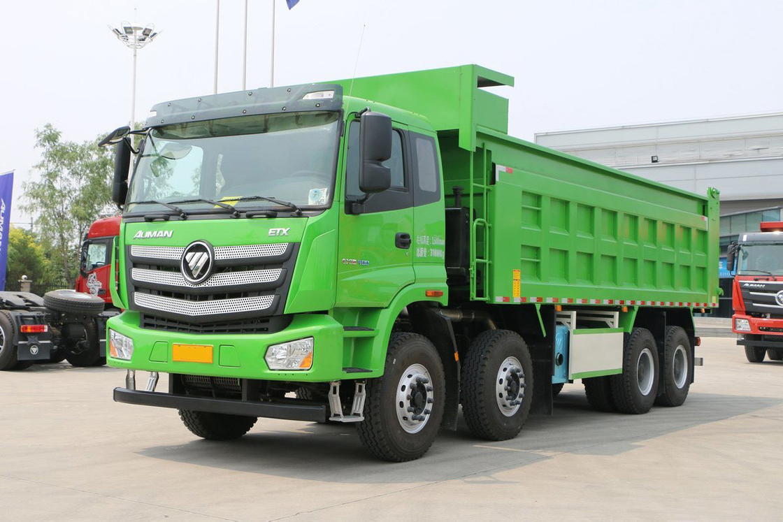 Auman Νέο ETX φορτηγό 400HP 8X4 7,4m 31t πίσω Flip U σχήμα Grid Φορτηγό κουτί πίσω Flip EURO 5