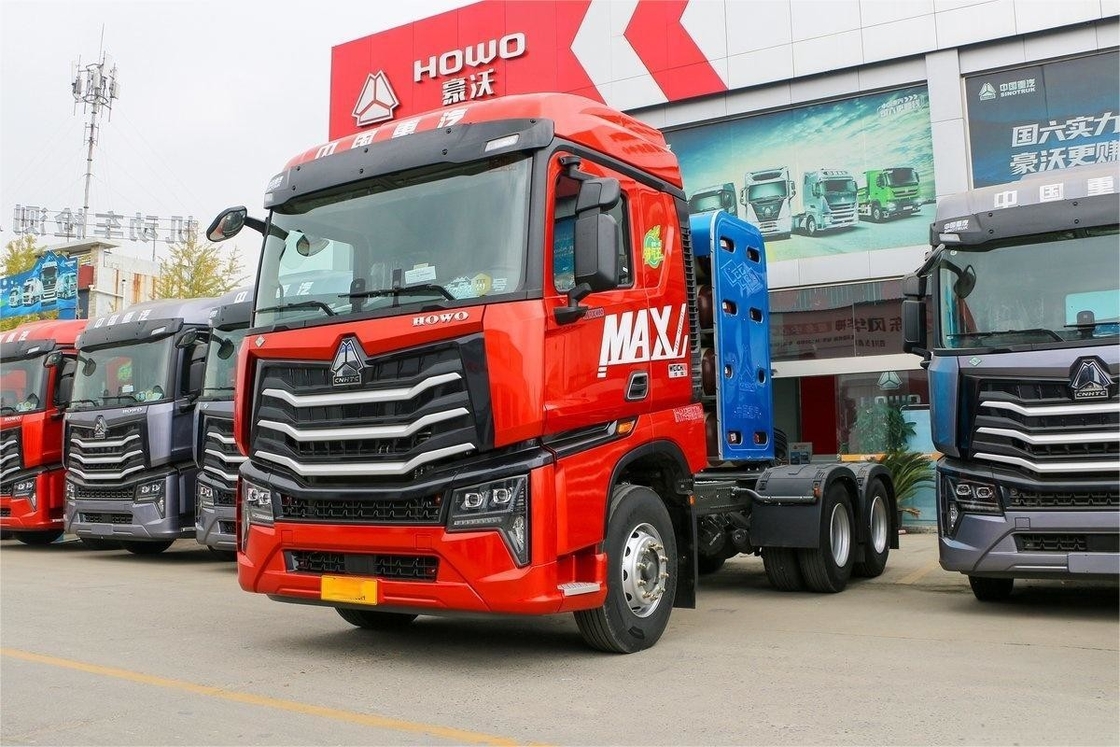 460hp HOWO βαρύ φορτηγό 6X4 CNG πίσω διπλός άξονας πίσω οκτακίνητο ελκυστήρα Εθνικό VI