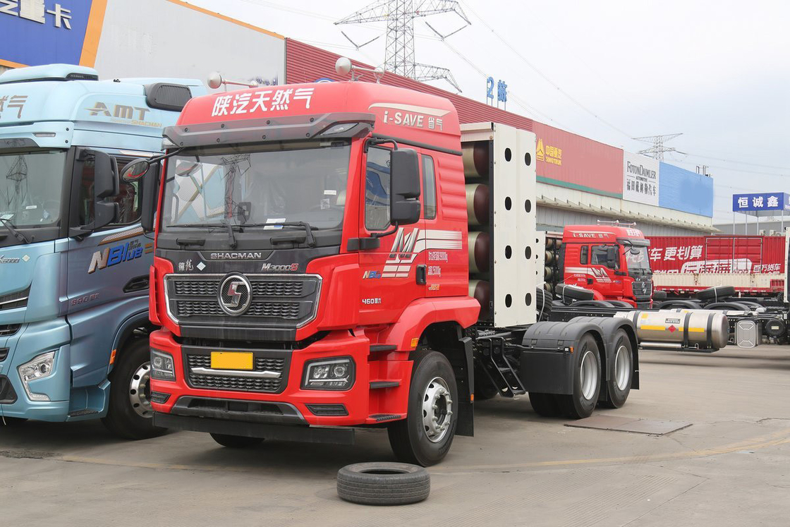 Μοναδική σειρά μισό κάθισμα Weichai κινητήρα 460HP 6X4 υψηλή οροφή CNG ελκυστήρα Shacman βαρύ φορτηγό