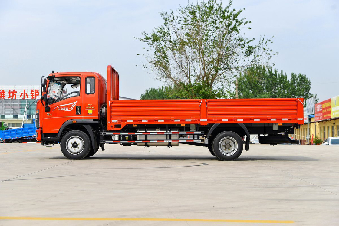 Sinotruk HOWO Truck Titan-H Series Ντίζελ 8 ταχυτήτων 170 ίππων 5,2 μέτρα μισό πλευρικό φορτηγό