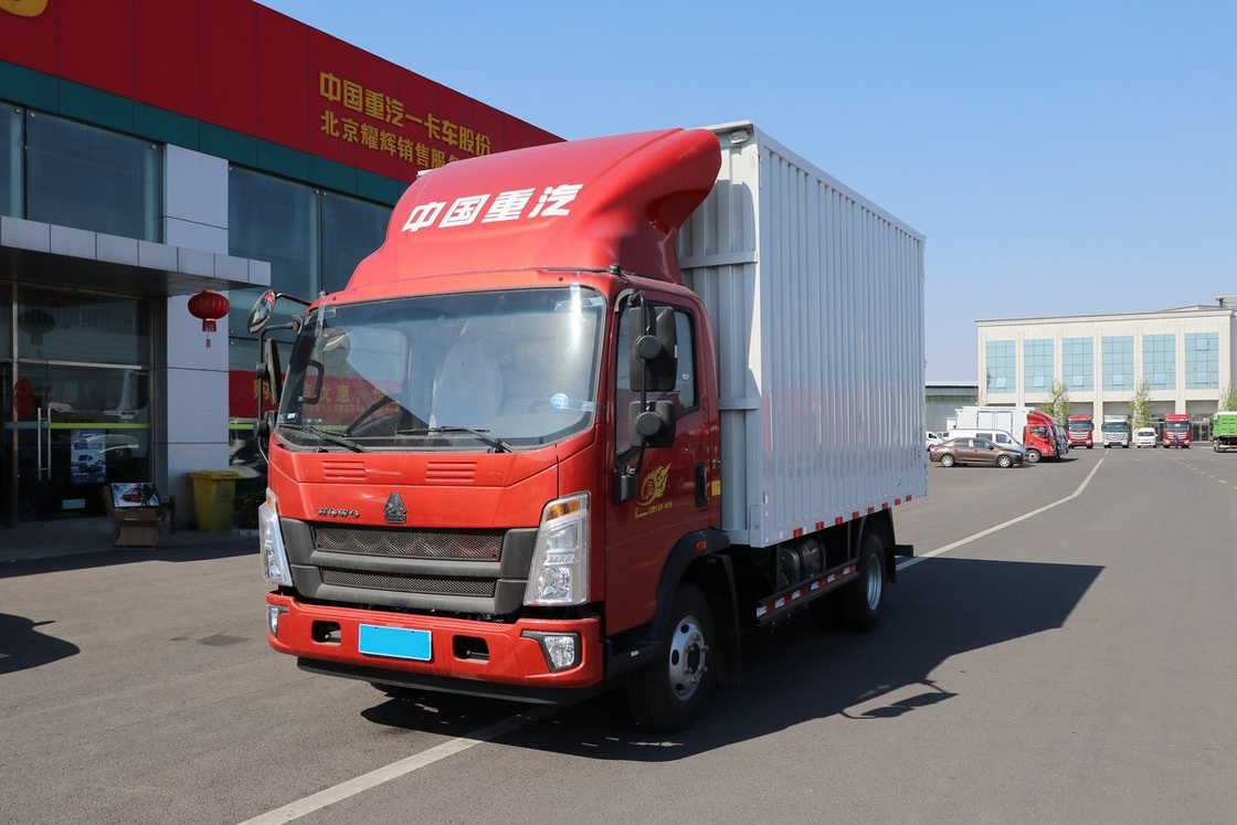 Sinotruk King Σειρά 160HP 4,15m High Roof Deflector Μονή σειρά HOWO Φαν ελαφρύ φορτηγό