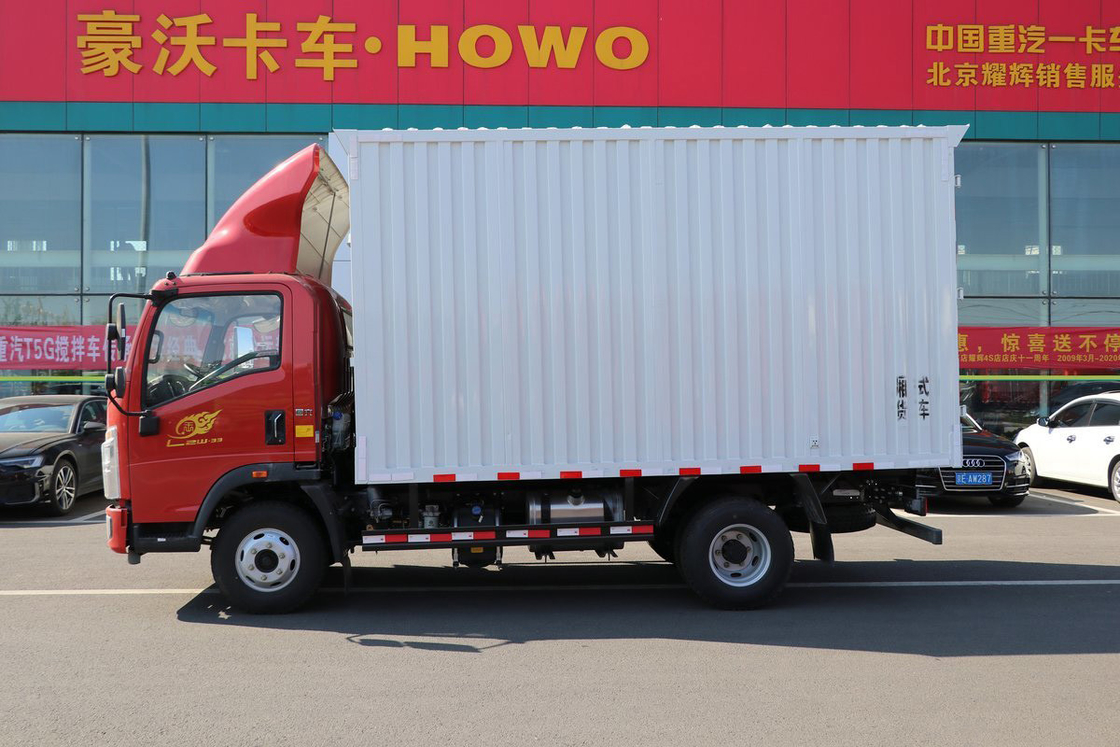 Sinotruk King Σειρά 160HP 4,15m High Roof Deflector Μονή σειρά HOWO Φαν ελαφρύ φορτηγό