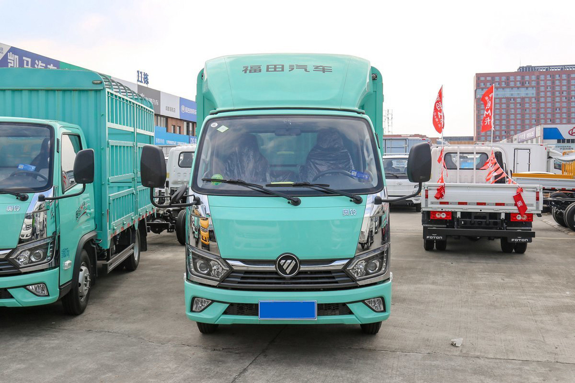 Μίνι φορτηγό Foton Auman 2.0L 127HP CNG 3.815m High Roof Deflector Fence Φορτηγό απορροφητικά καθίσματα