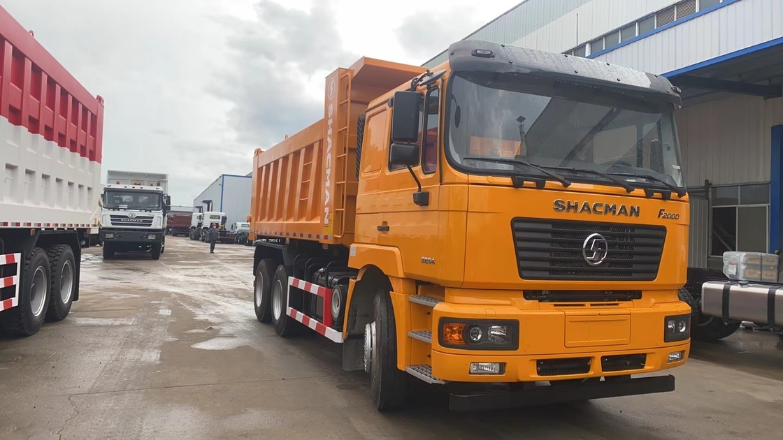 Τρακ 6*4 Shacman F2000 Κινέζικα Τρακ Μεγάλο κουβά 290hp Ντίζελ κινητήρας Αριστερό χειροκίνητο