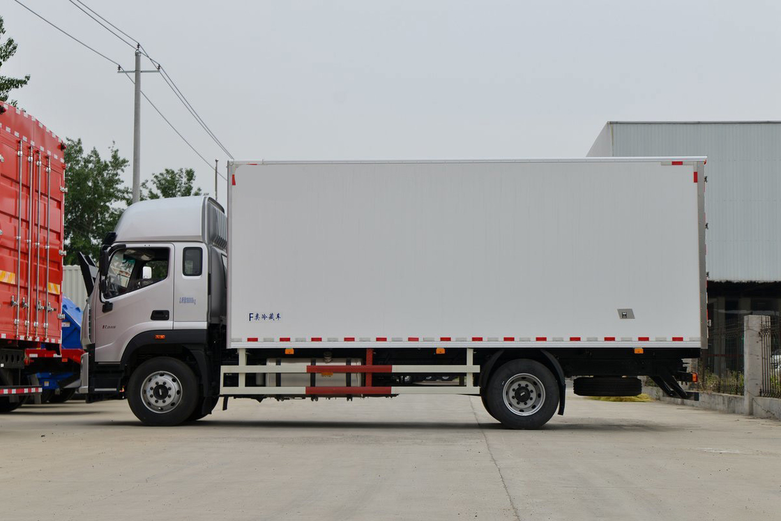 Φωτόν BJ5186 245HP 4X2 Μονόξυλο 6.6m Διπλή πόρτα Λευκό κουτί φορτίου Ψυγείο βαν