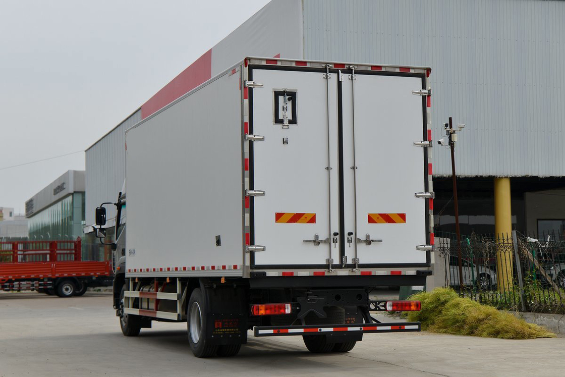 Φωτόν BJ5186 245HP 4X2 Μονόξυλο 6.6m Διπλή πόρτα Λευκό κουτί φορτίου Ψυγείο βαν