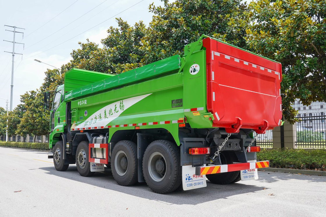 FAW Jiefang Dump Truck J6L Heavy Truck Diesel 10 Gear 350hp 8X4 αερόσακος απορροφητής κρουσμάτων