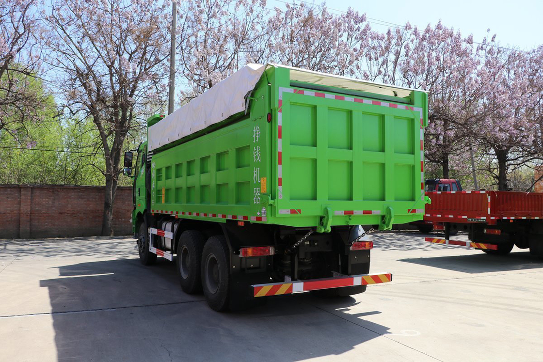 FAW CA3250 Αεροσακούλι Απορρόφηση Σοκ Κάθισμα βαρύ φορτηγό 420HP επίπεδη καμπίνα 6X4 5.8m Jiefang Dump Truck