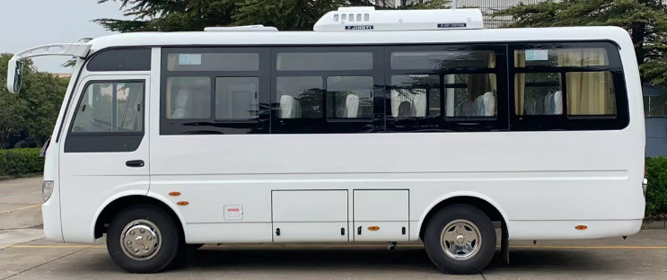 Μίνι λεωφορείο Yuchai κινητήρα Mudan MD6668 25 θέσεις 2+2 θέσεις Διαμόρφωση Νέο κλιματιστικό