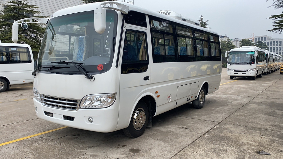 Μίνι λεωφορείο Yuchai κινητήρα Mudan MD6668 25 θέσεις 2+2 θέσεις Διαμόρφωση Νέο κλιματιστικό