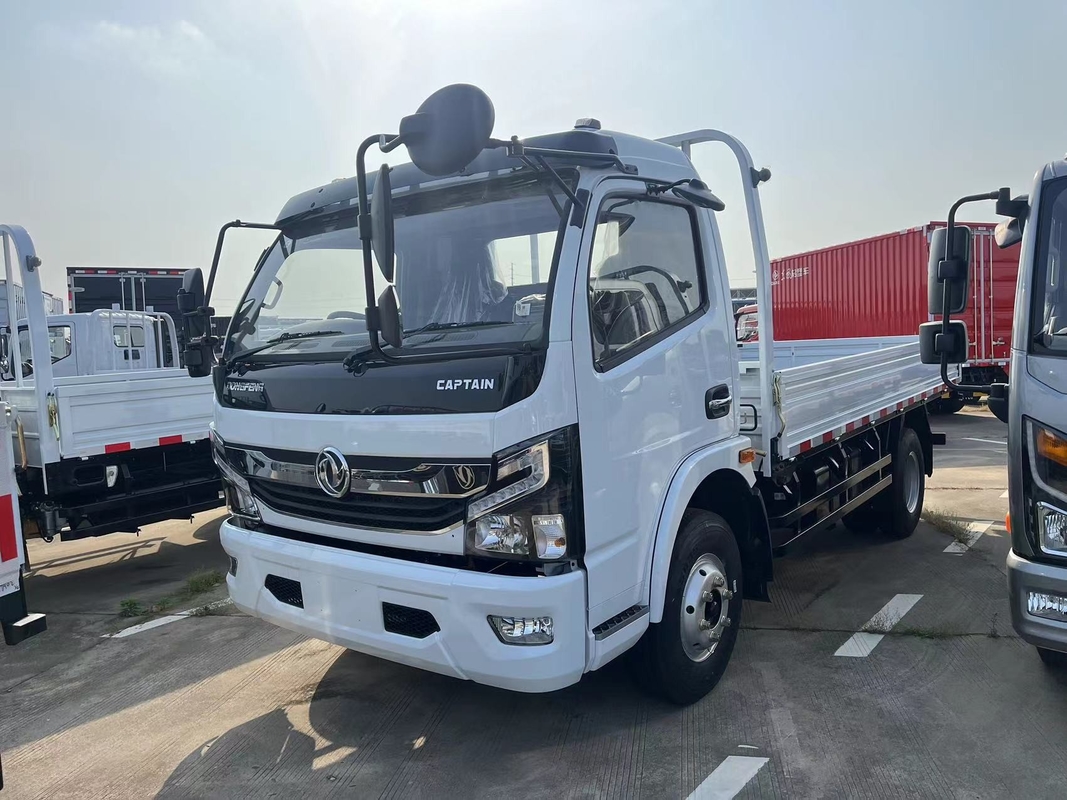 5 τόνων φορτηγό Dongfeng Καπετάνιος Μικρό φορτηγό επίπεδη δεξιά κίνηση κινητήρα Yuchai 3308 τροχοπέδης