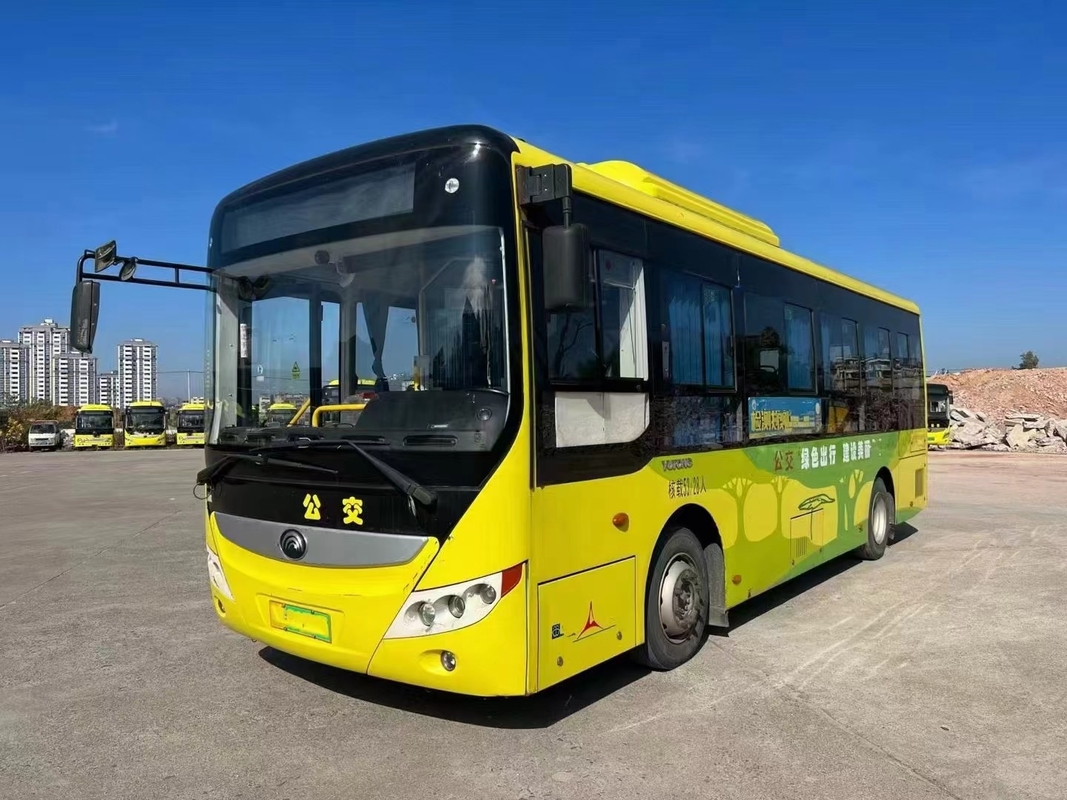Χρησιμοποιούμενο ηλεκτρικό λεωφορείο Yutong City Bus ZK6815 Η διάρκεια ζωής της μπαταρίας 280km 23 θέσεων 59 επιβάτες Δημόσια μεταφορά