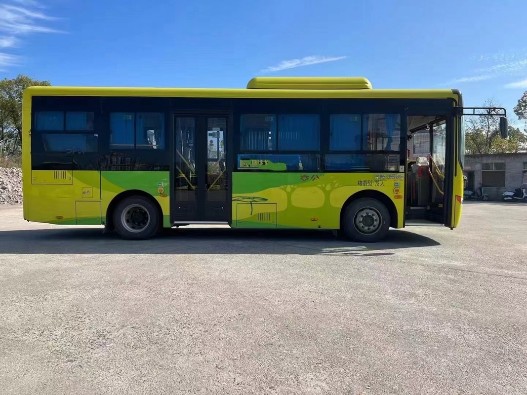 Χρησιμοποιούμενο ηλεκτρικό λεωφορείο Yutong City Bus ZK6815 Η διάρκεια ζωής της μπαταρίας 280km 23 θέσεων 59 επιβάτες Δημόσια μεταφορά