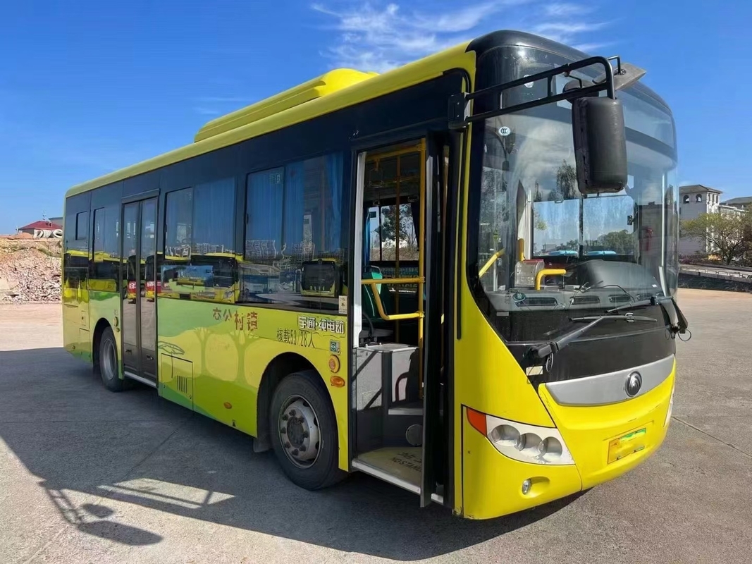 Χρησιμοποιούμενο ηλεκτρικό λεωφορείο Yutong City Bus ZK6815 Η διάρκεια ζωής της μπαταρίας 280km 23 θέσεων 59 επιβάτες Δημόσια μεταφορά