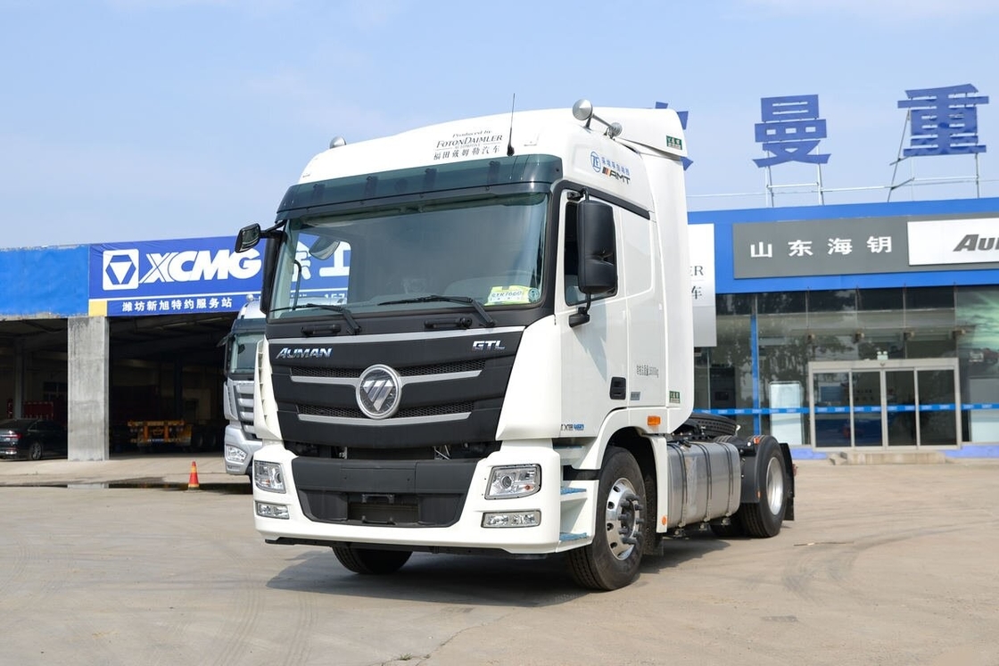 Χρησιμοποιούμενη ZF Transmission Tractor Head Foton Auman 460hp Cummins κινητήρας Βελτίωση της υποδομής μεταφορών