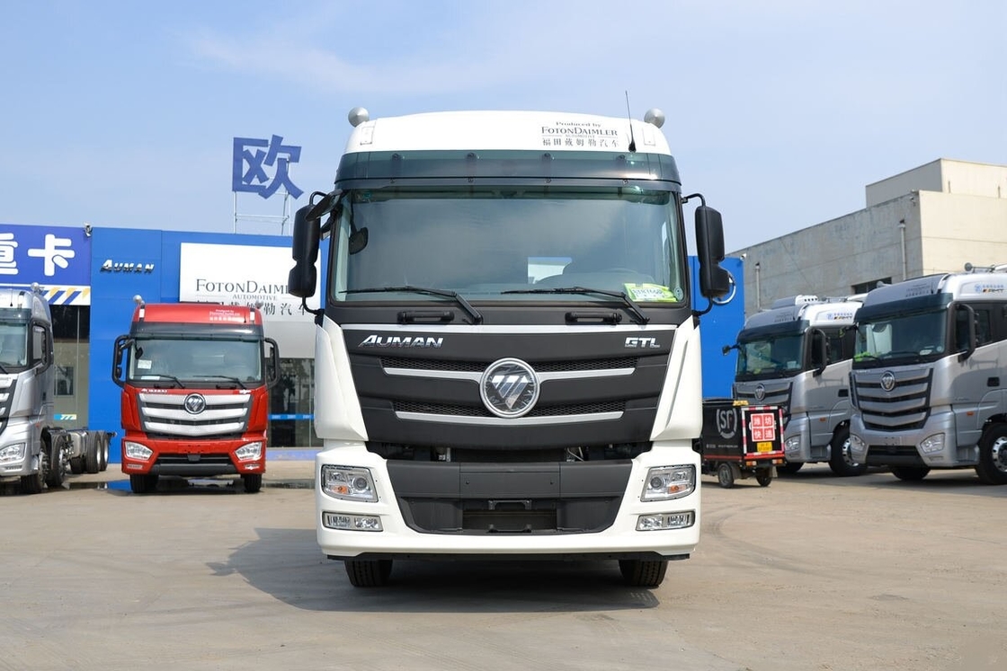 Χρησιμοποιούμενη ZF Transmission Tractor Head Foton Auman 460hp Cummins κινητήρας Βελτίωση της υποδομής μεταφορών