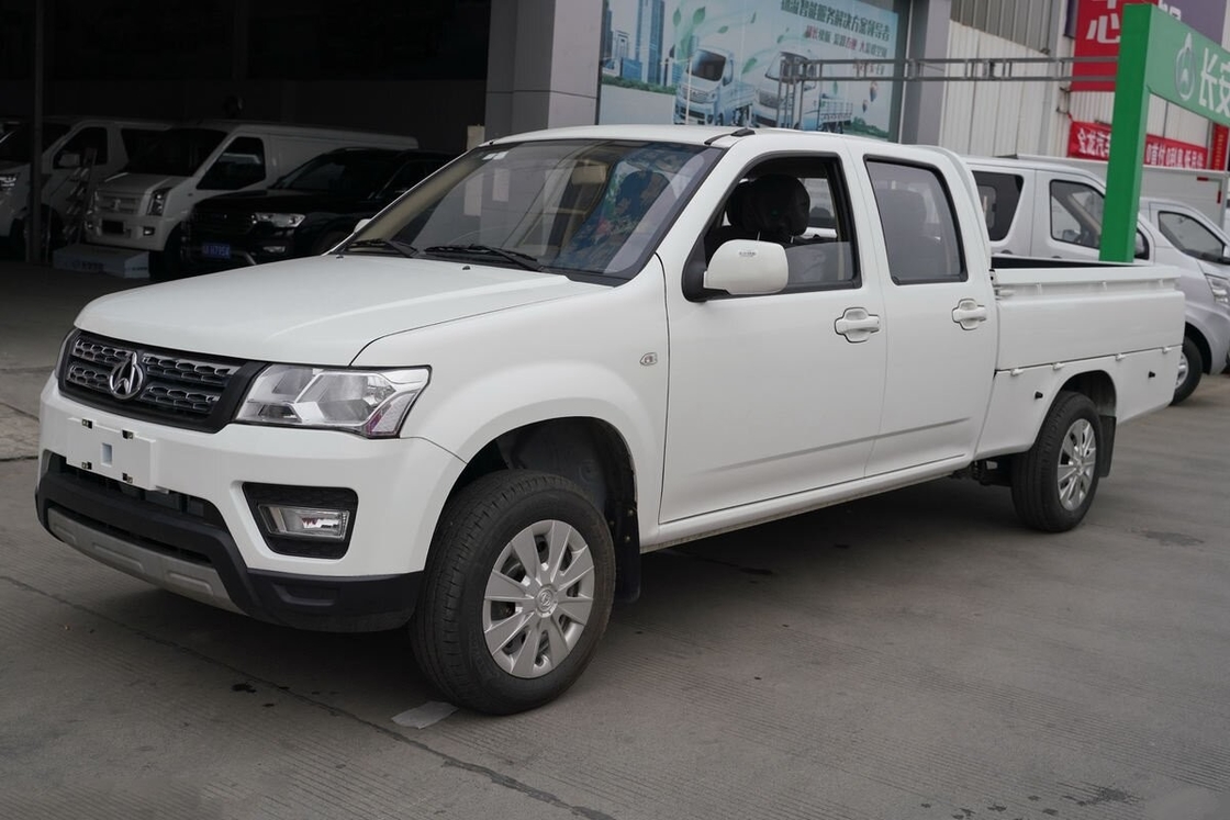 Μεταχειρισμένο Μηχανικό Pickup Truck 4X2 Κίνησης 4 Τροχών Λευκό Οικονομικό Κακάς Οδικές Συνθήκες