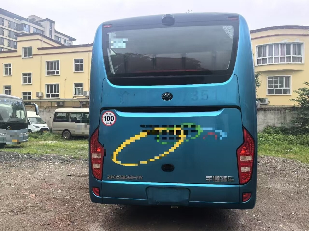 Λούξυ μεταχειρισμένο λεωφορείο K6906 Μπλε A/C Ντίζελ κινητήρας Φεγγάρι 39 θέσεις Άνοιξη ανάρτηση Μακρά απόσταση