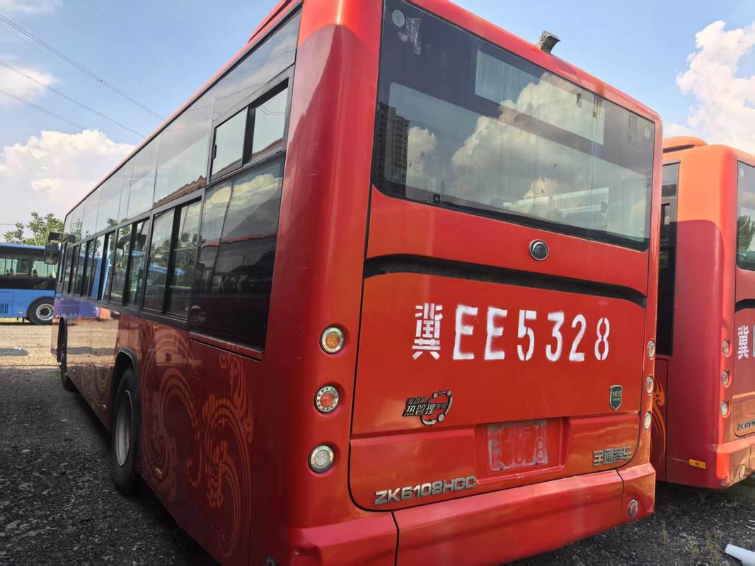 2019 Δεύτερο χέρι 76/10-41 καθίσματα 12 μέτρα ομαλό σχήμα Χρησιμοποιημένο ZK6108 λεωφορείο πόλης διπλές πόρτες