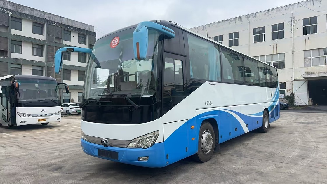 Μεταχειρισμένο λεωφορείο Yutong Coach 50 θέσεων Weichai Tour Diesel Airport Church Cummuter School Interurban Intercity Buses