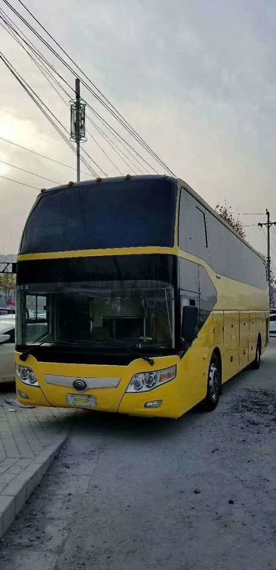 Λεωφορείο τουριστών από δεύτερο χέρι Yutong, χρησιμοποιημένα λεωφορεία πολυτέλειας με τη μηχανή 4 Wechai φρένο δίσκων ροδών