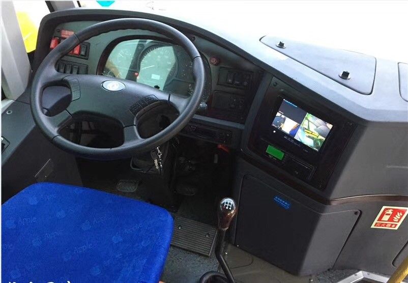 DONGFENG παλαιό κίτρινο σχολικό λεωφορείο, μεγάλο χρησιμοποιημένο πρότυπο λεωφορείων LHD λεωφορείων με 56 καθίσματα